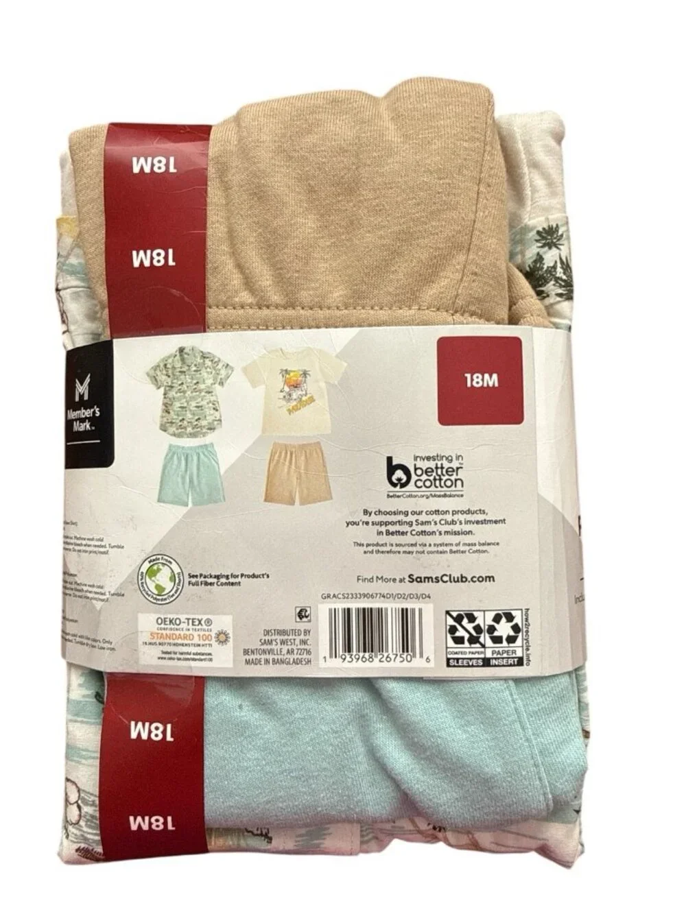 Member's Mark Boy's 4-Piece My Favorite Mix & Match Playwear Set-Size 18 Months